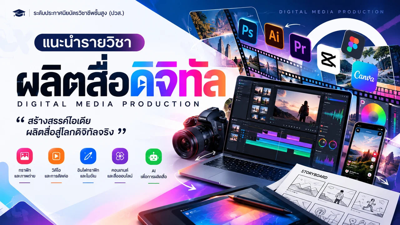ผลิตสื่อดิจิทัล Digital Media Production
